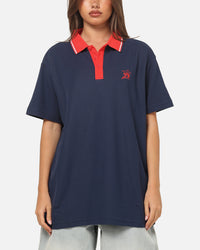 Bleacher Athletic Sydney Roosters NRL Adult Golf Polo T-Shirt Navy