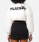 Playboy Bunny O Cropped Puffer Jacket White