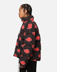 73Studio X Naruto Akatsuki Puffer Jacket Black
