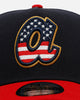 New Era Atlanta Braves 'Fourth Of July' 9FORTY A-Frame Snapback Navy/Red