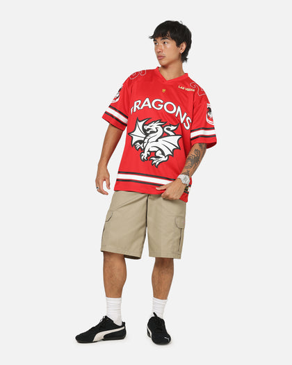 Bleacher Athletic St. George Illawarra Dragons NRL Vegas Round 2026 Jersey Red