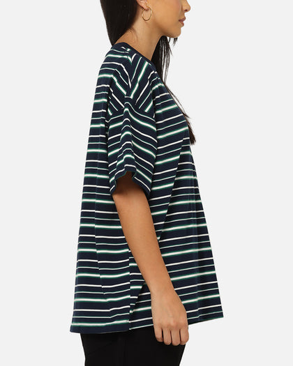 Carre Striped Pocket T-Shirt Navy Stripe
