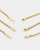 NXS 3mm Micro Cuban Chain Set Gold