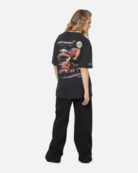 Mitchell & Ness X Mclaren Oscar Piastri Signature T-Shirt Washed Black