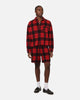 XXIII Plaid Long Sleeve Overshirt Red