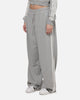 Adidas Women's Graphic Loose Sweat Pants Medium Grey Heather