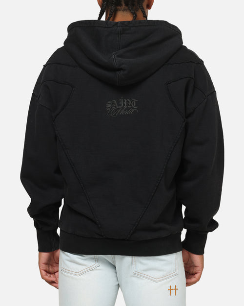 Saint Morta Divinity Zip Hoodie Vintage Black