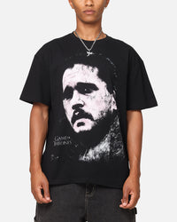 73Studio X Game Of Thrones Jon Snow Vintage T-Shirt Black Acidwash