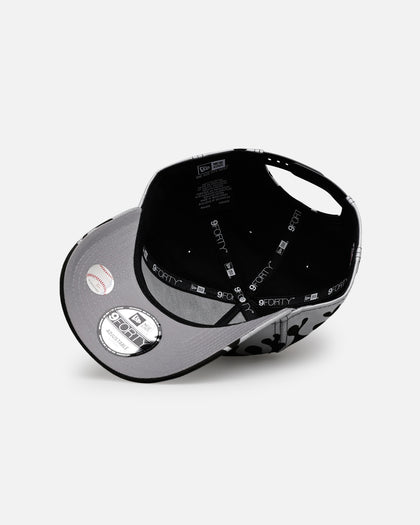 New Era Oakland Athletics 'Metallic Flames' 9FORTY A-Frame Snapback Black/Silver