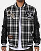 Pro Standard Las Vegas Raiders Pro Prep Plaid Jacket White/Black