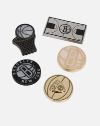 Crocs Brooklyn Nets 5 Pack Jibbitz Charms Multi