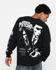 Rats Get Fat X American Psycho American Psycho Long Sleeve T-Shirt Black Wash