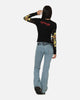 Ed Hardy Women's Divine Long Sleeve T-Shirt Black