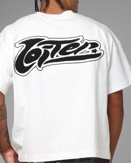 Loiter Jet Stream Chenille T-Shirt Off White