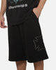 Saint Morta Marked Baggy Sweat Shorts Off Black