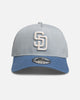New Era San Diego Padres 'Faded Washed Grey' 9FORTY A-Frame Snapback Grey/Blue