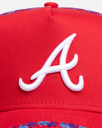 New Era Atlanta Braves 'Floral Rose Chain' 9FORTY A-Frame Snapback Official Team Colour