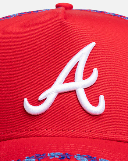 New Era Atlanta Braves 'Floral Rose Chain' 9FORTY A-Frame Snapback Official Team Colour