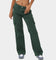 MNML Chloe Mid Rise Cargo Jeans Green