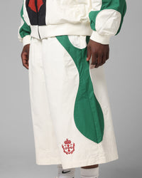 Loiter Club Classic Track Shorts White/Green