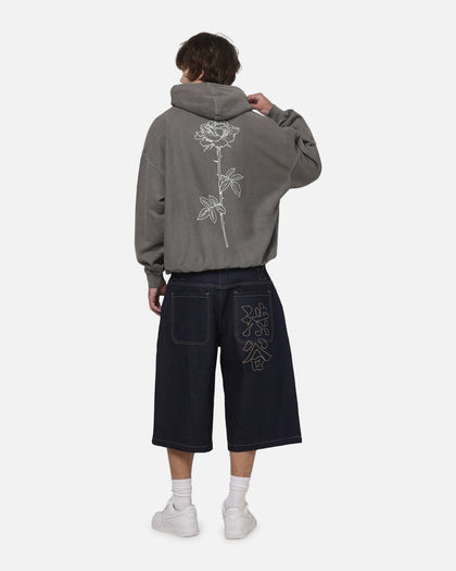 XXIII Rose Hoodie Washed Charcoal/White