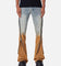 MNML D519 Zipper Flare Denim Jeans Light Blue