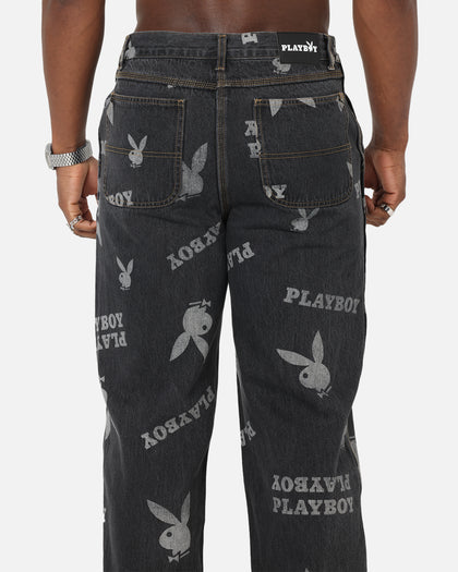 Playboy Mess Denim Jeans Washed Black