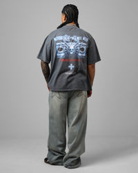 Loiter Project Dark Vintage T-Shirt Washed Charcoal