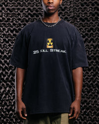 Goat Crew X Call Of Duty Modern Warfare 25 Streak Heavy T-Shirt Vintage Black