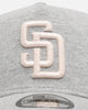 New Era San Diego Padres 'Cozy' 9FORTY A-Frame Strapback Heather Grey