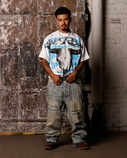 Loiter X WWE The Rock Vintage T-Shirt Off White