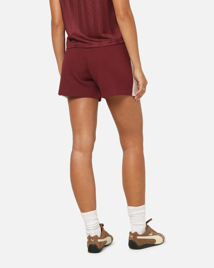 Puma Women's T7 Pintuck Shorts Ruby