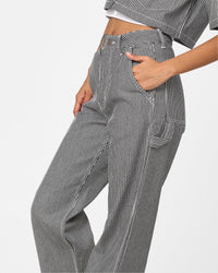 X-Girl Women's Peels Painter Pants Black/White