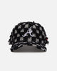New Era Atlanta Braves 'Frayed Checkerboard' 9FORTY A-Frame Snapback Black/Grey