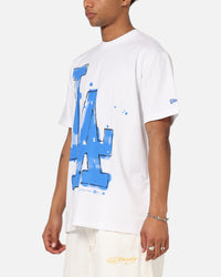 New Era Los Angeles Dodgers Oversized Paint T-Shirt White