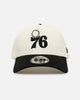 New Era Philadelphia 76ers 'Easy Chrome Black' 9FORTY A-Frame Snapback Chrome/Black