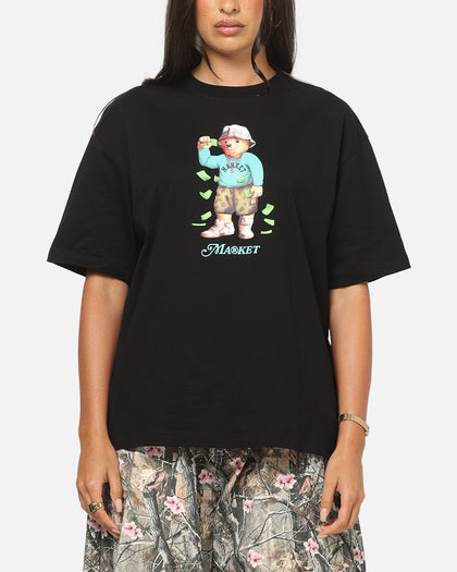 Market Making It Rain Bear T-Shirt Black