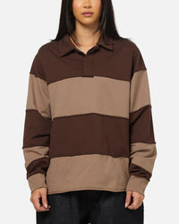 Carre Off Grid Rugby Shirt Brown
