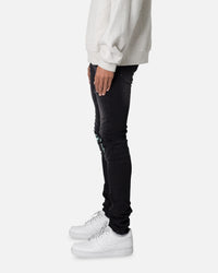 MNML X559 Skinny Denim Jeans Black/Green