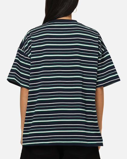 Carre Striped Pocket T-Shirt Navy Stripe