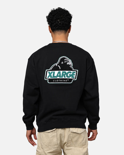X-Large Chenille Slanted OG Crewneck Black