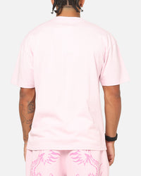 Ed Hardy Double Dragon Applique T-Shirt Pink