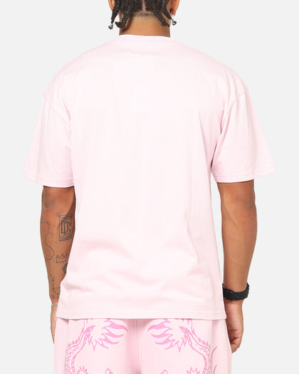 Ed Hardy Double Dragon Applique T-Shirt Pink