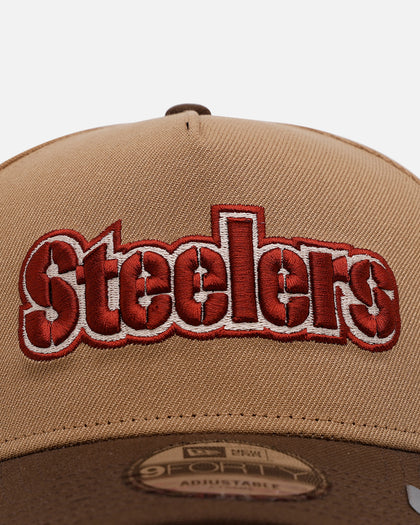 New Era Pittsburgh Steelers 'Thanksgiving Football' 9FORTY A-Frame Snapback Khaki