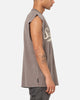 Saint Morta Script Oversized Muscle T-Shirt Washed Brown