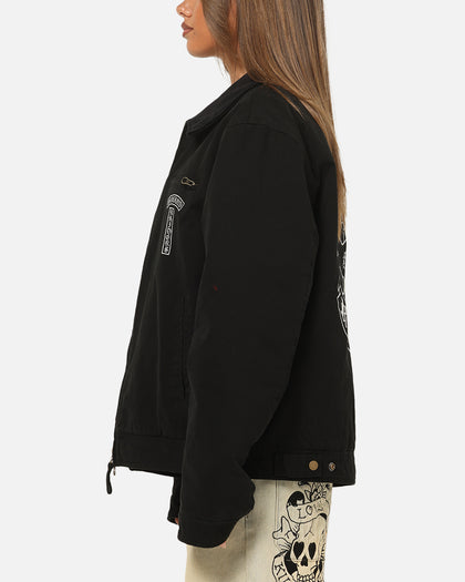 Mitchell & Ness Las Vegas Raiders Workwear Jacket Washed Black