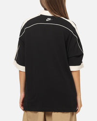 Nike Sportswear Club Oversized Futbol Polo Shirt Black