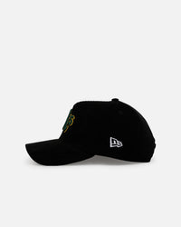 New Era Oakland Athletics 'Black Cord' 9FORTY A-Frame Corduroy Snapback Black