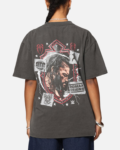 Culture Kings X WWE Roman Reigns Wrestlemania XLI Heavy T-Shirt Black Wash