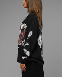 Loiter Dove Vintage Long Sleeve T-Shirt Black